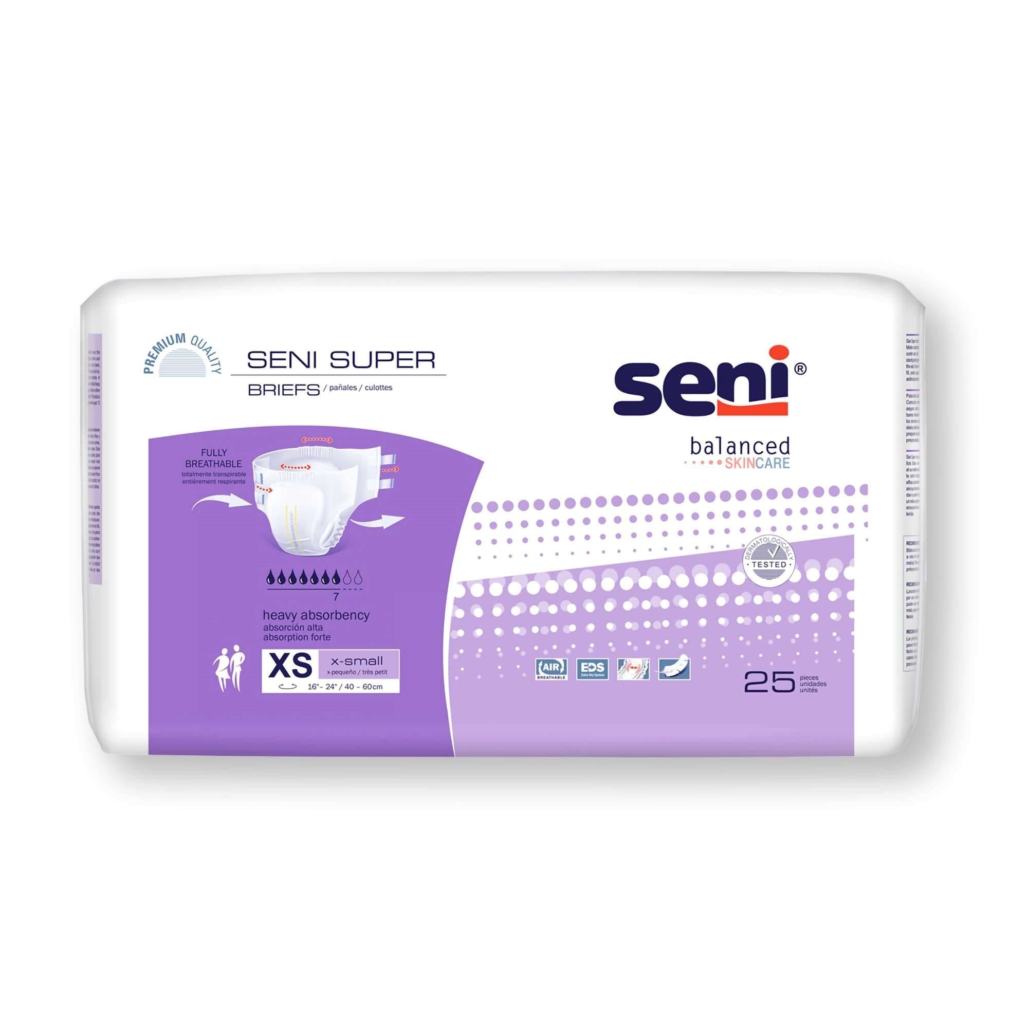 Seni Super Briefs, Extra Small - Package of 25 - Image 1