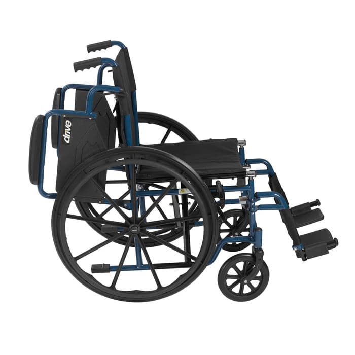 Drive Medical Blue Streak single axle manual wheelchair - Image 3
