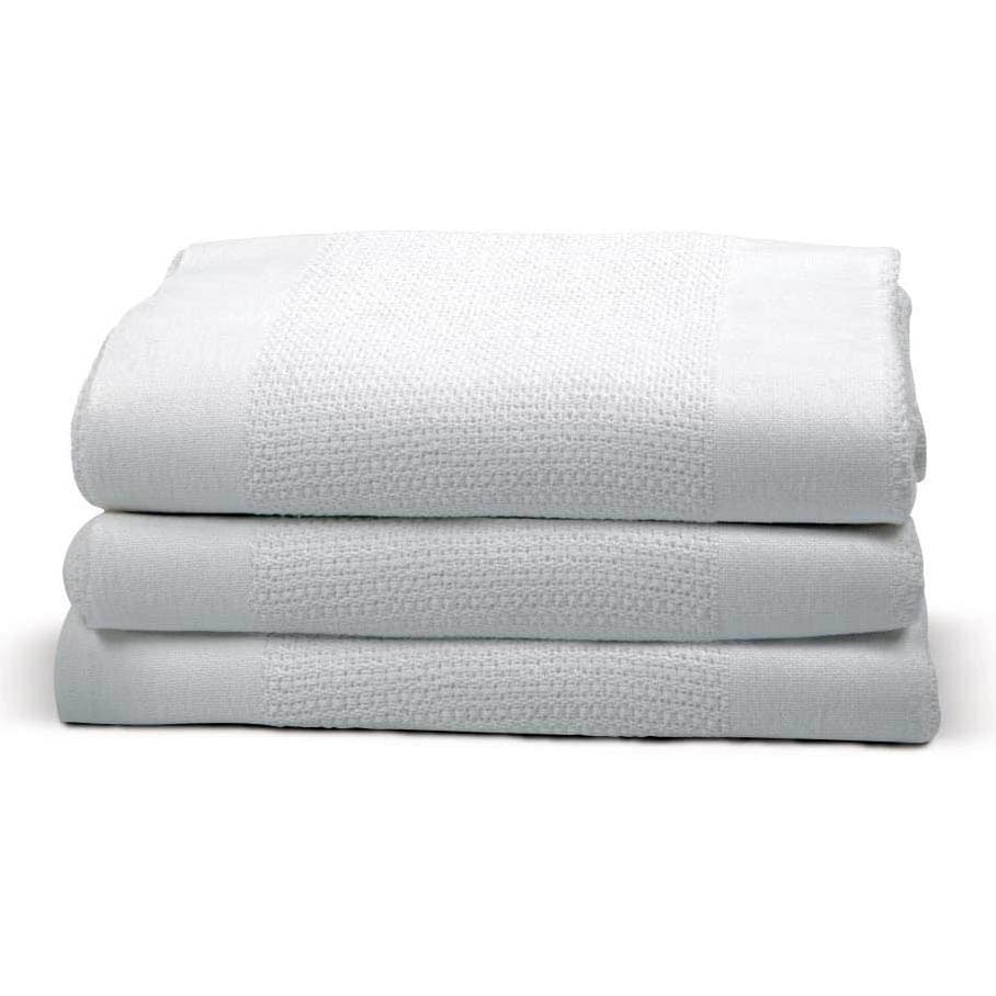Equinox Thermal Spread 100% Cotton White Blankets - Image 2