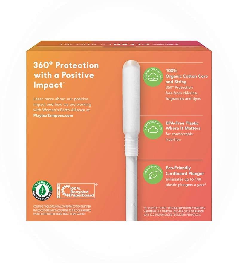 Playtex Clean Comfort Multipack Tampons, Regular-Super - Box of 28 - Image 3