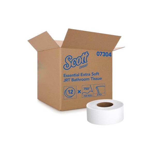 Scott Essential Toilet Tissue White 2-Ply Jumbo Size Cored Roll - Each - Image 1