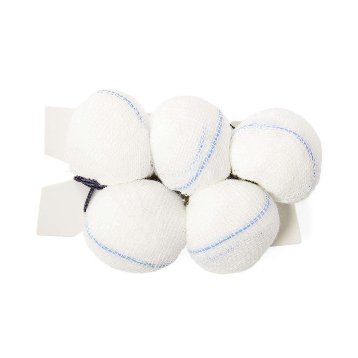 Medline X-Ray Detectable Double-Strung Tonsil Sponge, Sterile, Medium, 1" - Package of 5 - Image 1