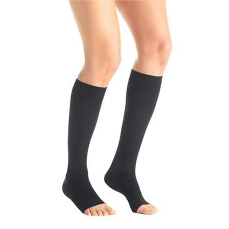 Jobst Maternity Opaque Knee High OT Compression Stockings, 15-20mmHg, Medium, Anthracite - Pair - Image 1