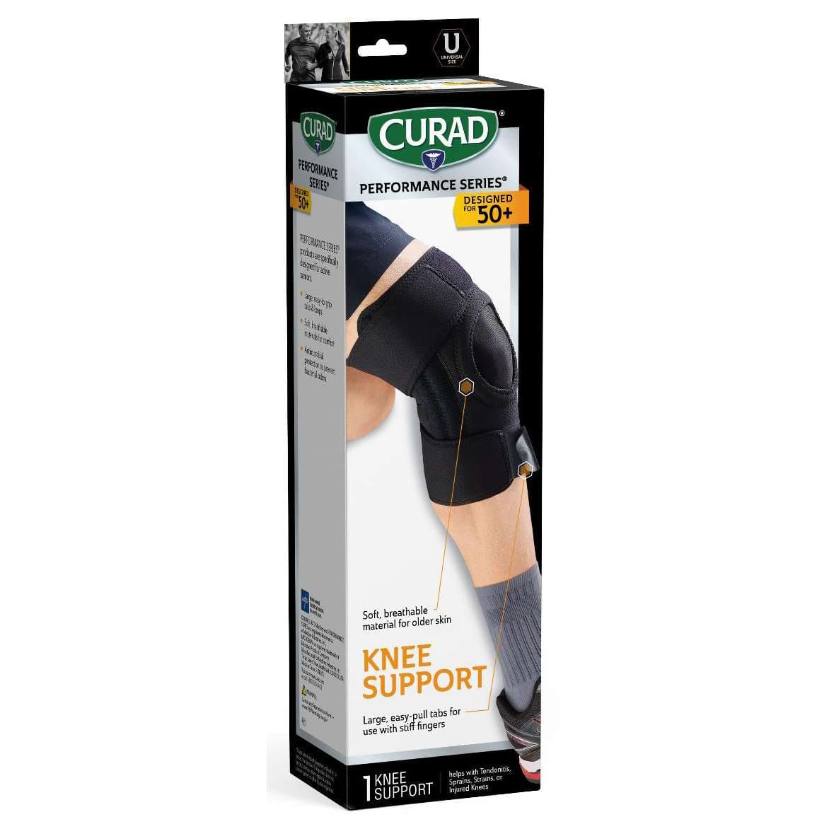 Curad Performance Series Knee Support with Microban CaseFor Seniors - Image 1