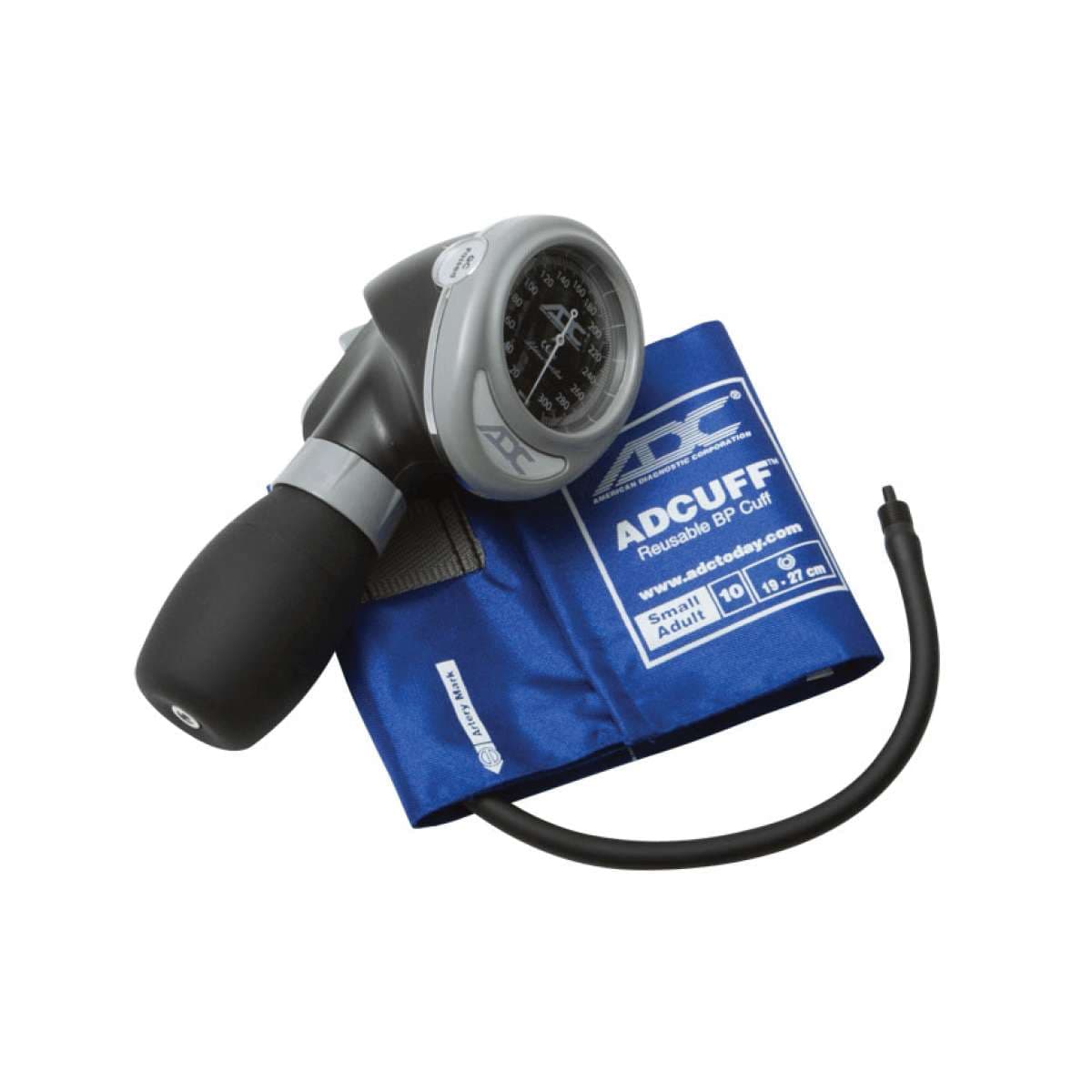 ADC Diagnostix Palm Aneroid Sphyg, Royal Blue, Small Adult - Image 1