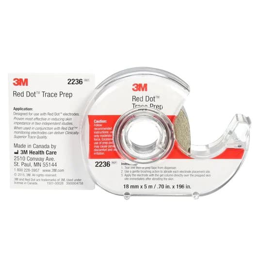 3M Red Dot Trace Prep with Dispenser, 3/4 x 196 Inch - Each - Image 1