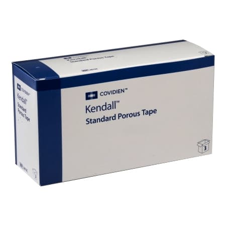 Kendall Standard Porous Tape, 1 Inch - Box of 12 - Image 1