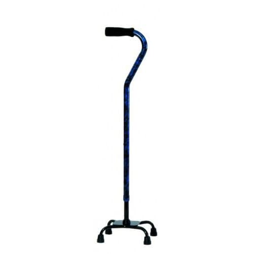 Essential Medical Designer Quad Cane, Indigo - Each - Image 1