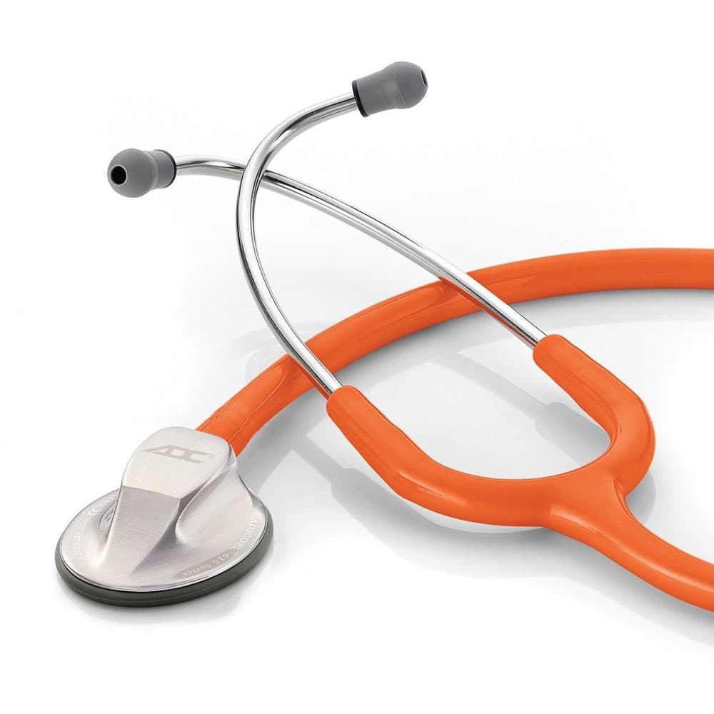 ADC Adscope Platinum Clinician Stethoscope, Orange - Image 1