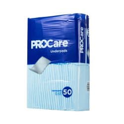 ProCare Disposable Underpad Light Absorbency, 21" x 34" - Bag of 50 - Image 1