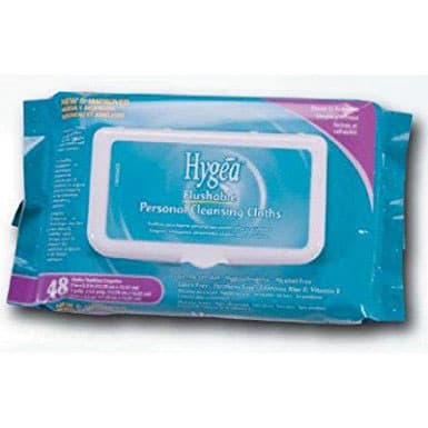 Hygea Flushable Personal Cleansing Cloths - Case of 576 - Image 1