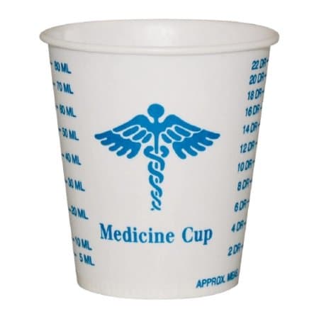Solo Graduated Medicine Cup Medical Print Graduated Without Handle Cold - Case of 5000 - Image 1