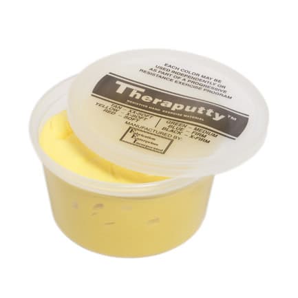 Theraputty Standard Exercise Putty, 1 Lbs, Yellow, Extra Soft - Image 1