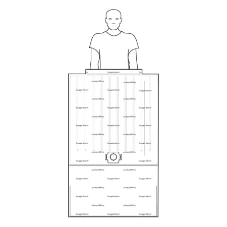 Snuggle Warm Forced Air Warming Blanket White, 40 W x 64 L Inch, Lower Body - Box of 10 - Image 1