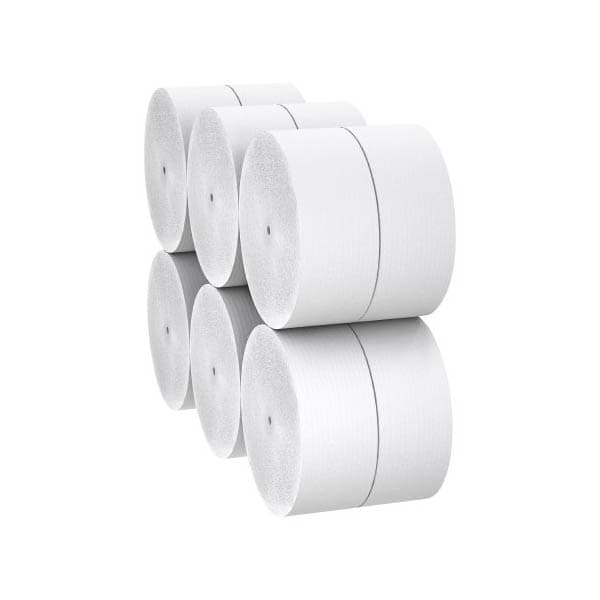 Scott Essential Toilet Tissue White Jumbo Size Coreless Roll, 1-Ply, 3-3/4 Inch x 2300 Foot - Case of 12 - Image 1