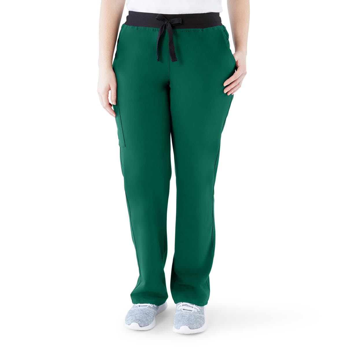 Medline Varick AVE Women's Regular Length Scrub Pant, Hunter Green, Medium - Image 1