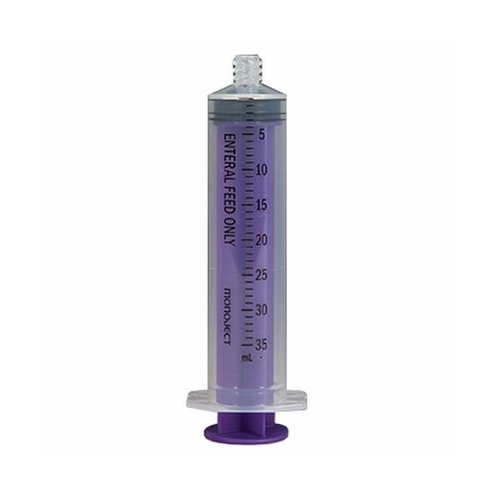 Monoject Enteral Feeding Irrigation Syringe, 35 mL - Each - Image 1