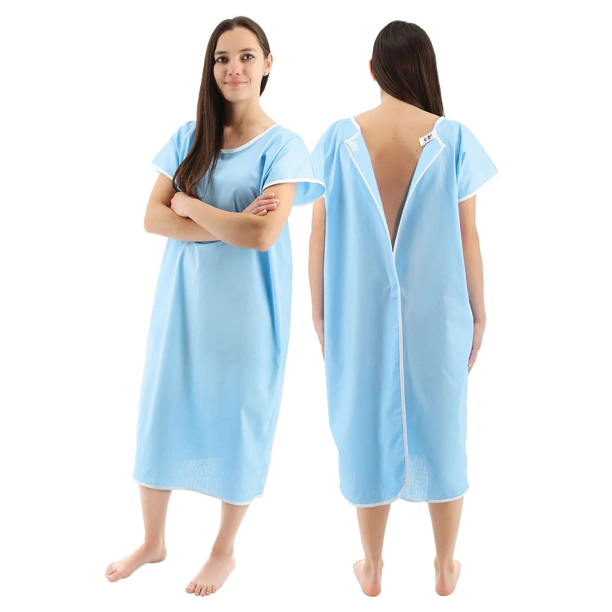 Core Patient Gown Blue - Image 2