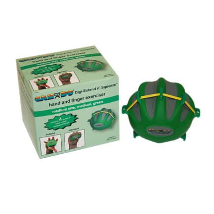 CanDo Digi-Extend n' Squeeze Hand Exerciser, Large, Green, Moderate - Image 1