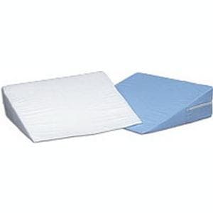 DMI Foam Bed Wedge with White Cover, 10" x 24" x 24" - Image 1