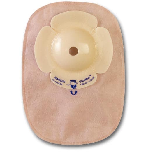 UltraMax One-Piece Colostomy Pouch, Pre-Cut, 7/8 Inch, Opaque - Box of 15 - Image 1