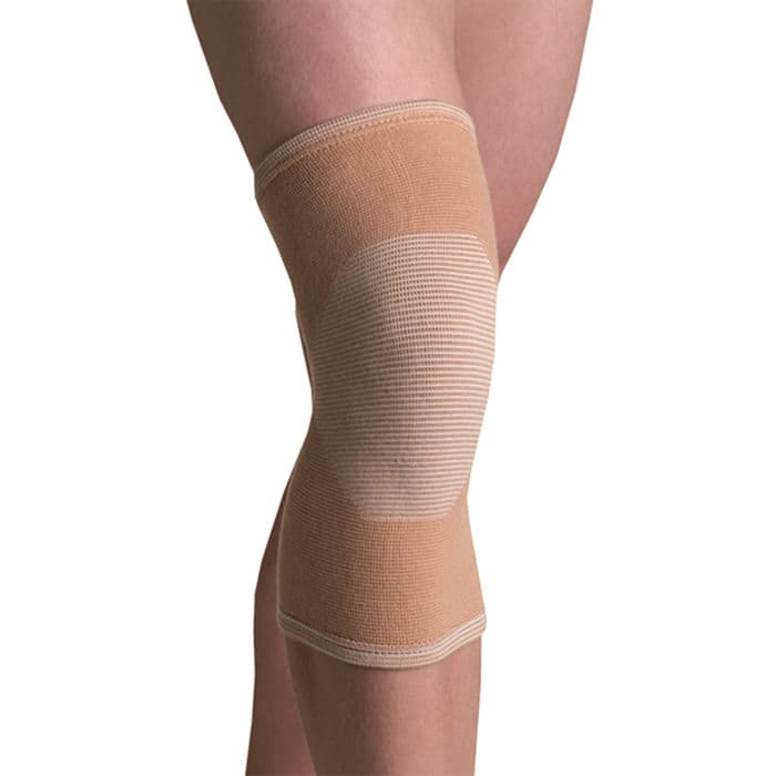 Thermoskin Compression Elastic Knee Support with 4-Way, Beige, Extra Large - Image 1