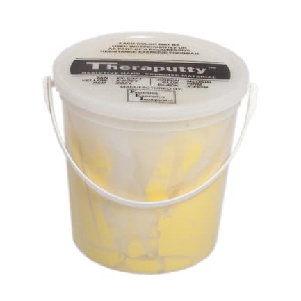 Theraputty Standard Exercise Putty, 5 Lbs, Yellow, Extra Soft - Image 1