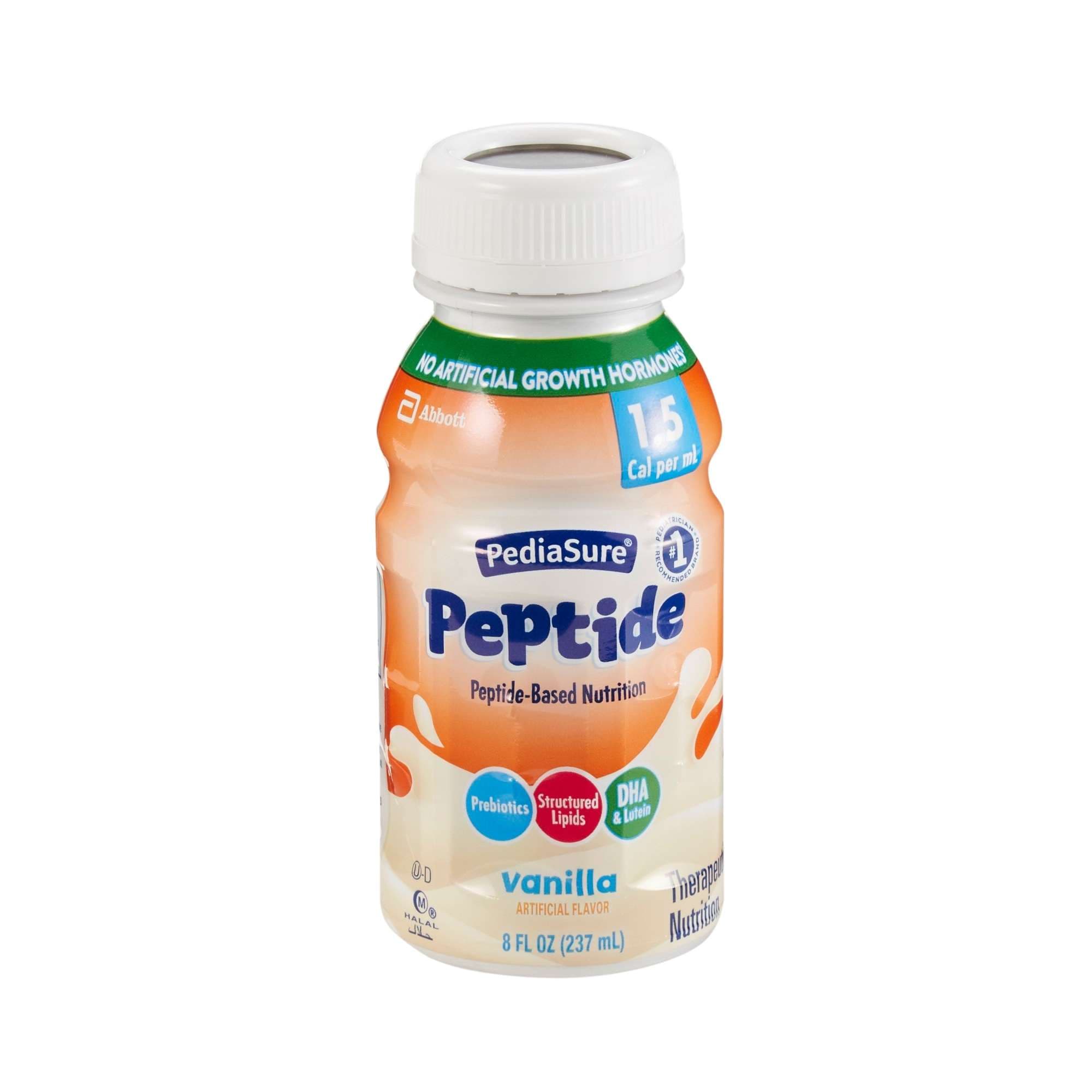 PediaSure Peptide 1.5 Cal Pediatric Oral Supplement, 8 oz, Vanilla - Case of 24 - Image 1