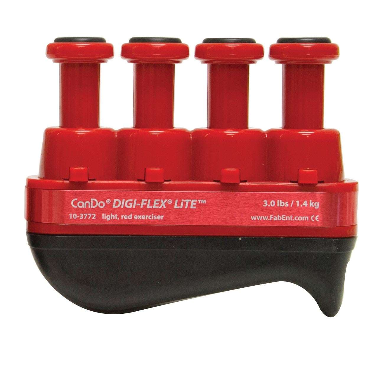 Cando Digi-Flex Lite Hand Exerciser, Red, Light - Image 1