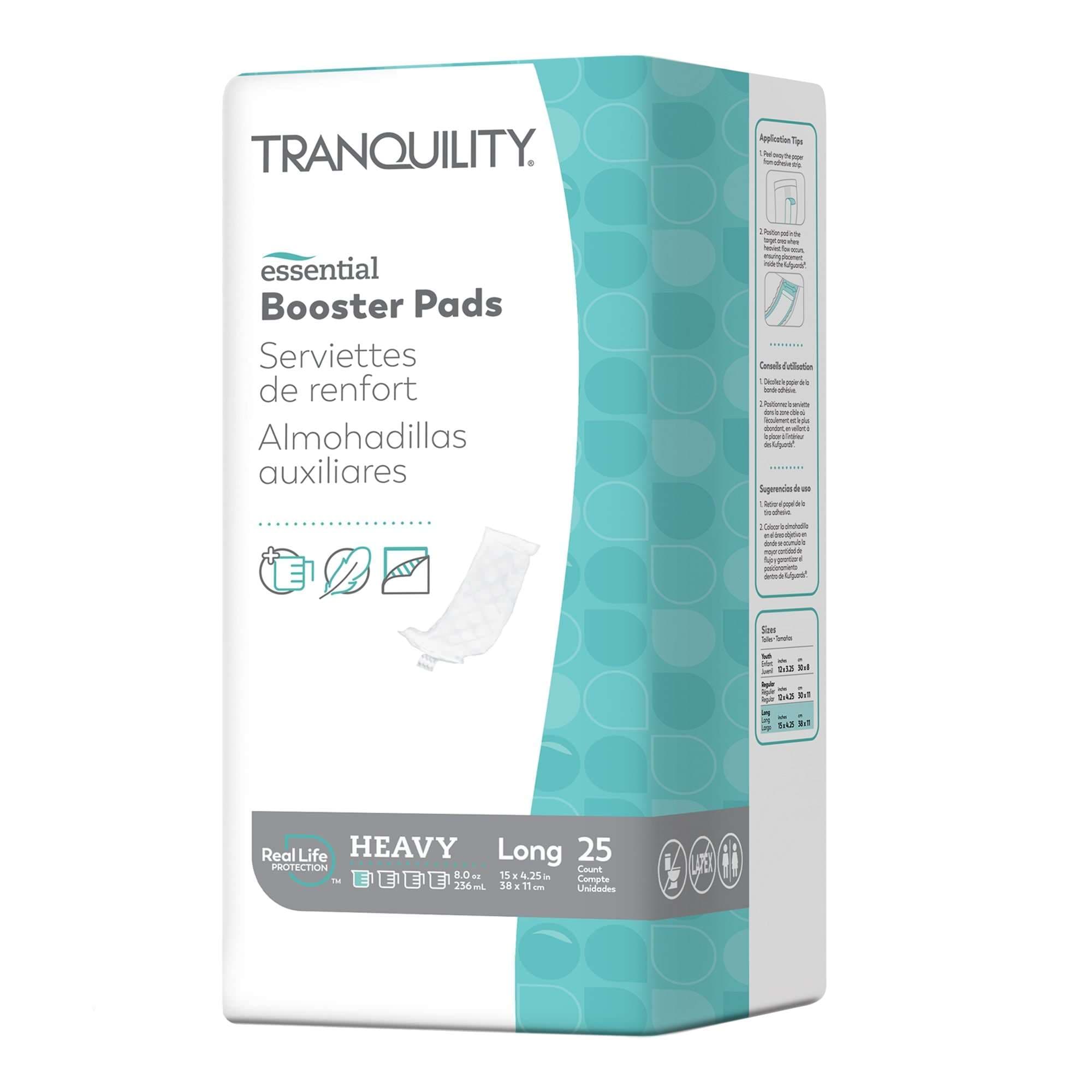 Tranquility Essential Booster Pads, Long - Package of 25 - Image 1