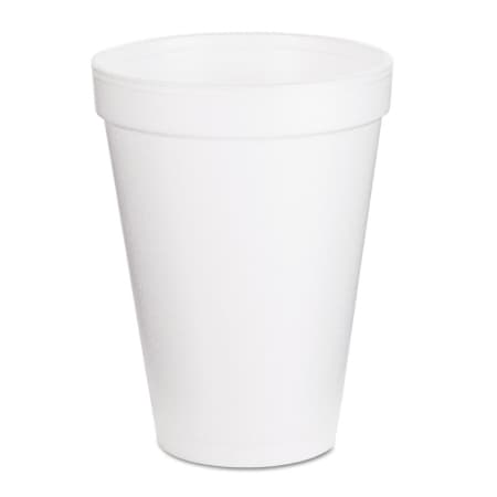 Dart Drinking Cup White Without Graduations Without Handle Hot and Cold, 12 oz. - Sleeve of 25 - Image 1