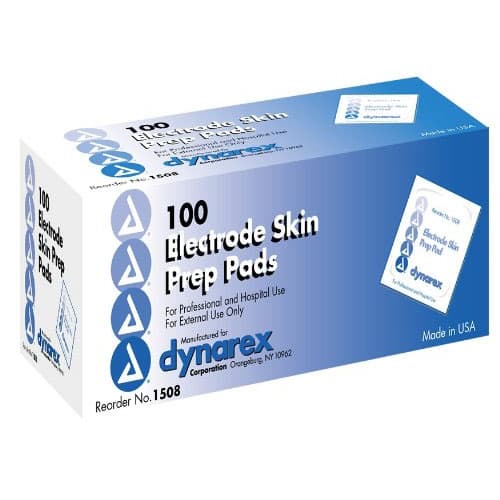 Dynarex Electrode Skin Prep Pad - Box of 100 - Image 1