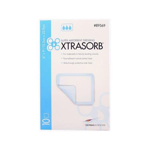 Derma Xtrasorb Classic Super Absorbent Dressing, 6 x 9 Inch - Box of 10 - Image 1