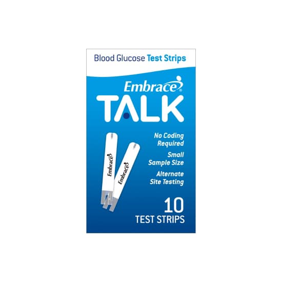Embrace Blood Glucose Test Strips - Vial of 10 - Image 1