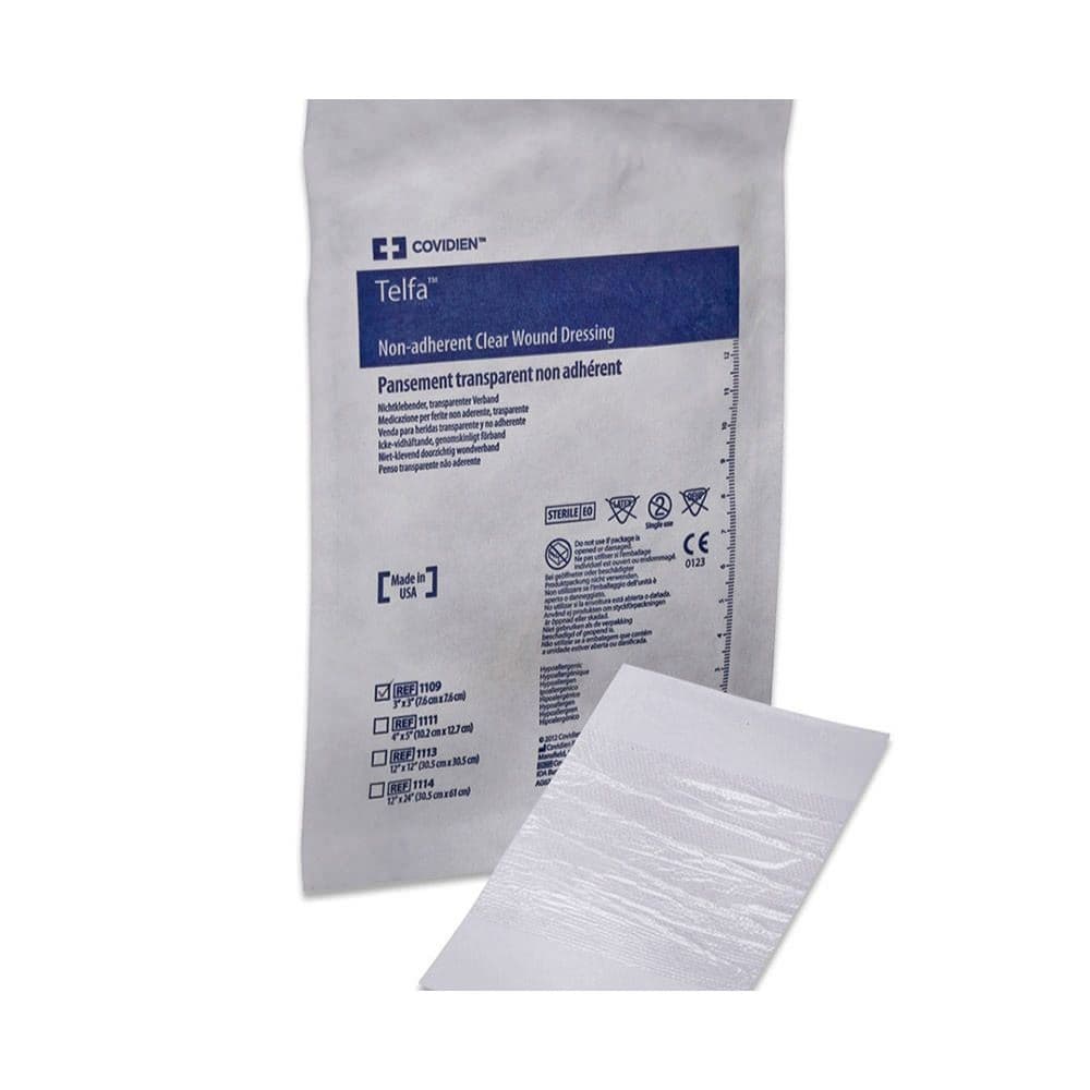 Telfa Clear Wound Dressings, 3 x 3 inch - Case of 50 - Image 1