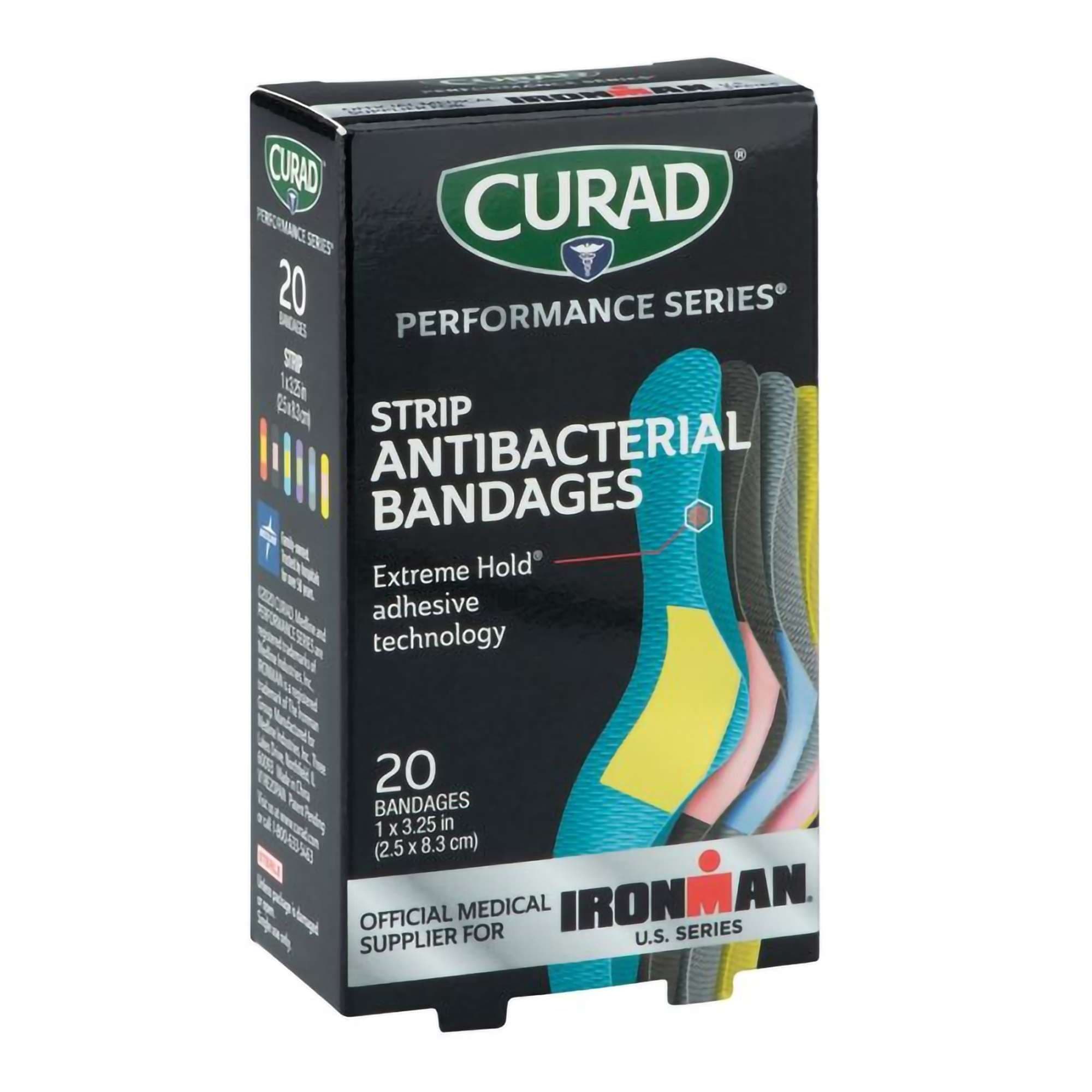 Curad Performance Series Antibacterial Bandages - Box of 20 - Image 1