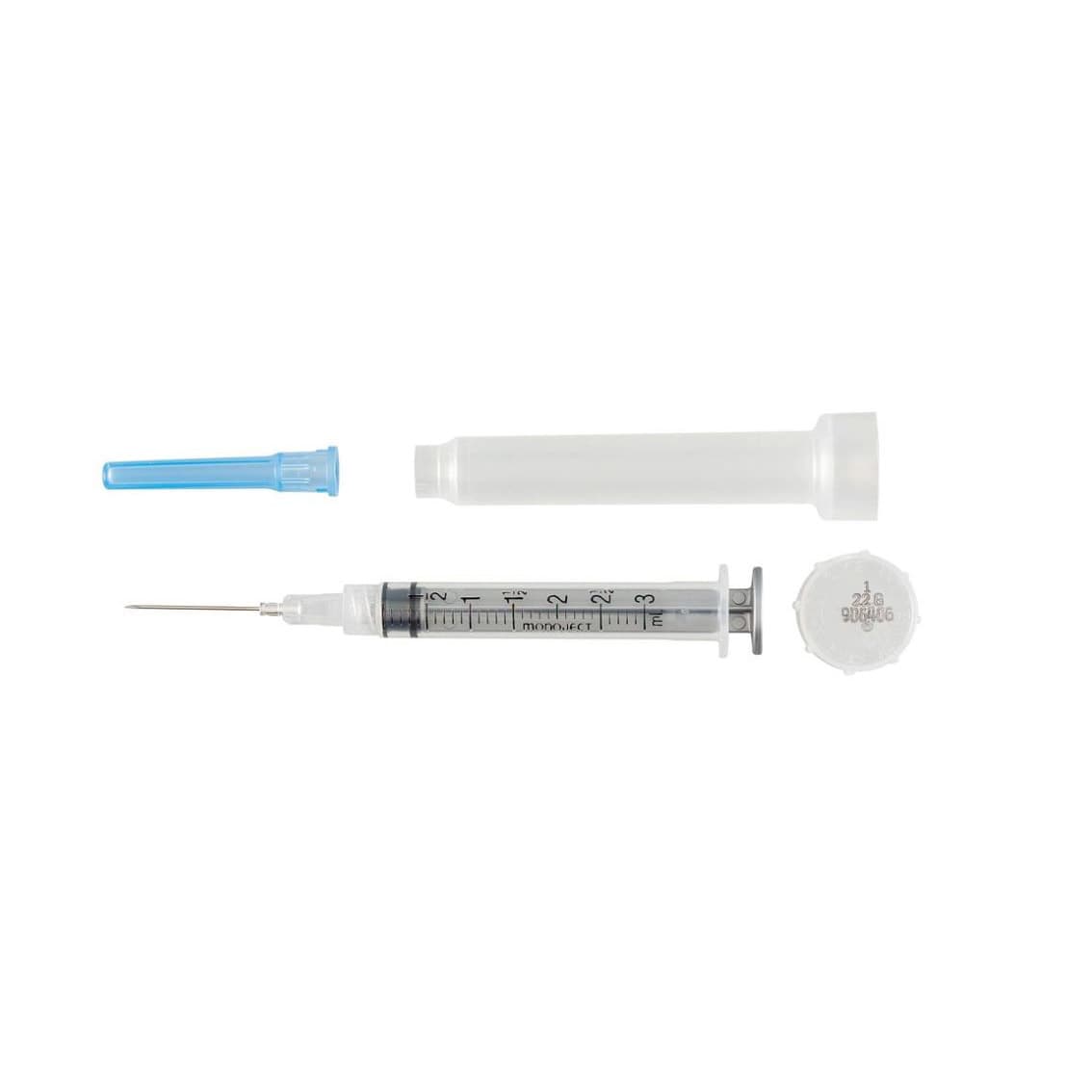 Monoject Rigid Pack Syringe with Hypodermic Standard Needle, 1.5 Inch, 22 Gauge - Box of 100 - Image 1