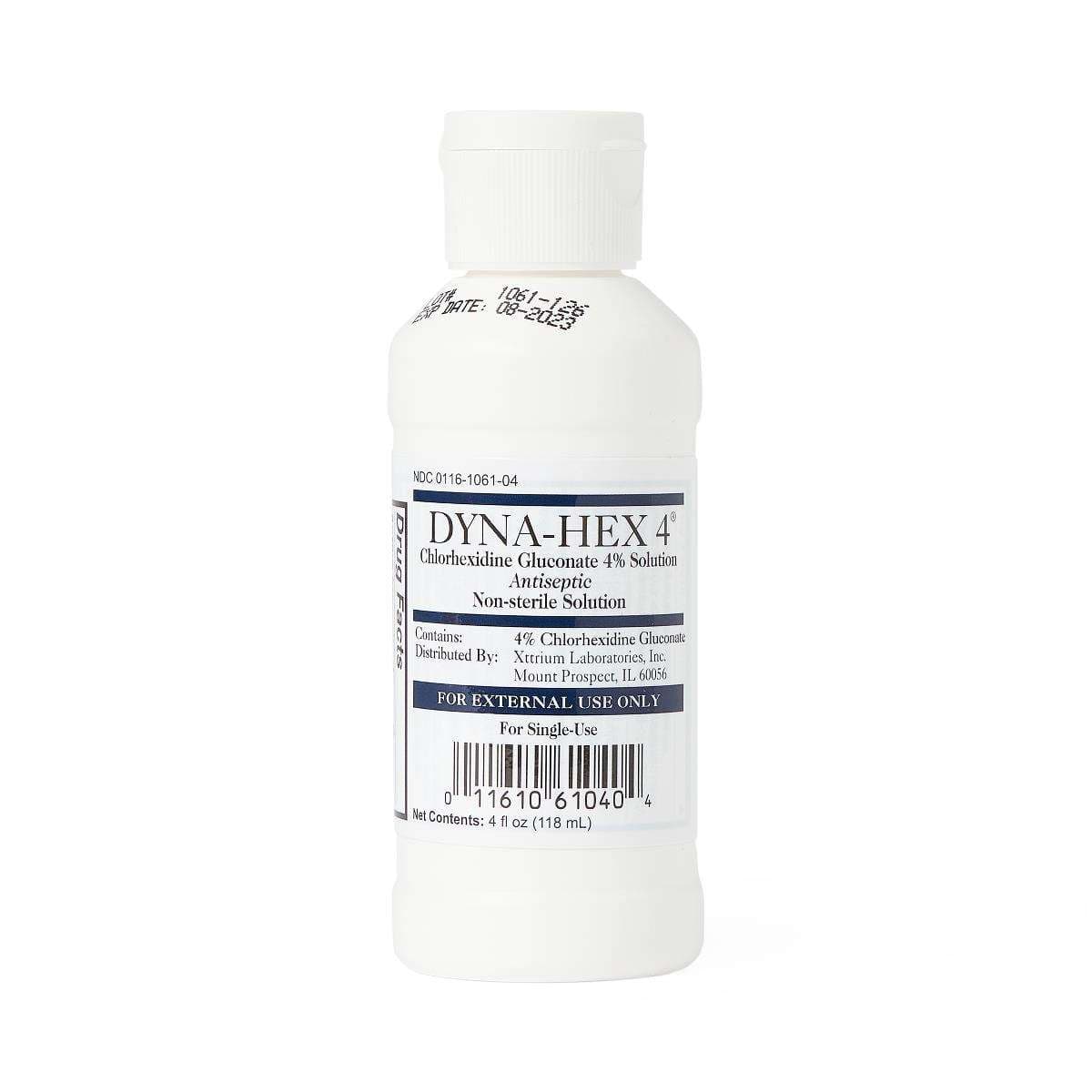 Dyna-Hex 4 Surgical Scrub Solution Liquid Bottle, 4 oz - Image 1