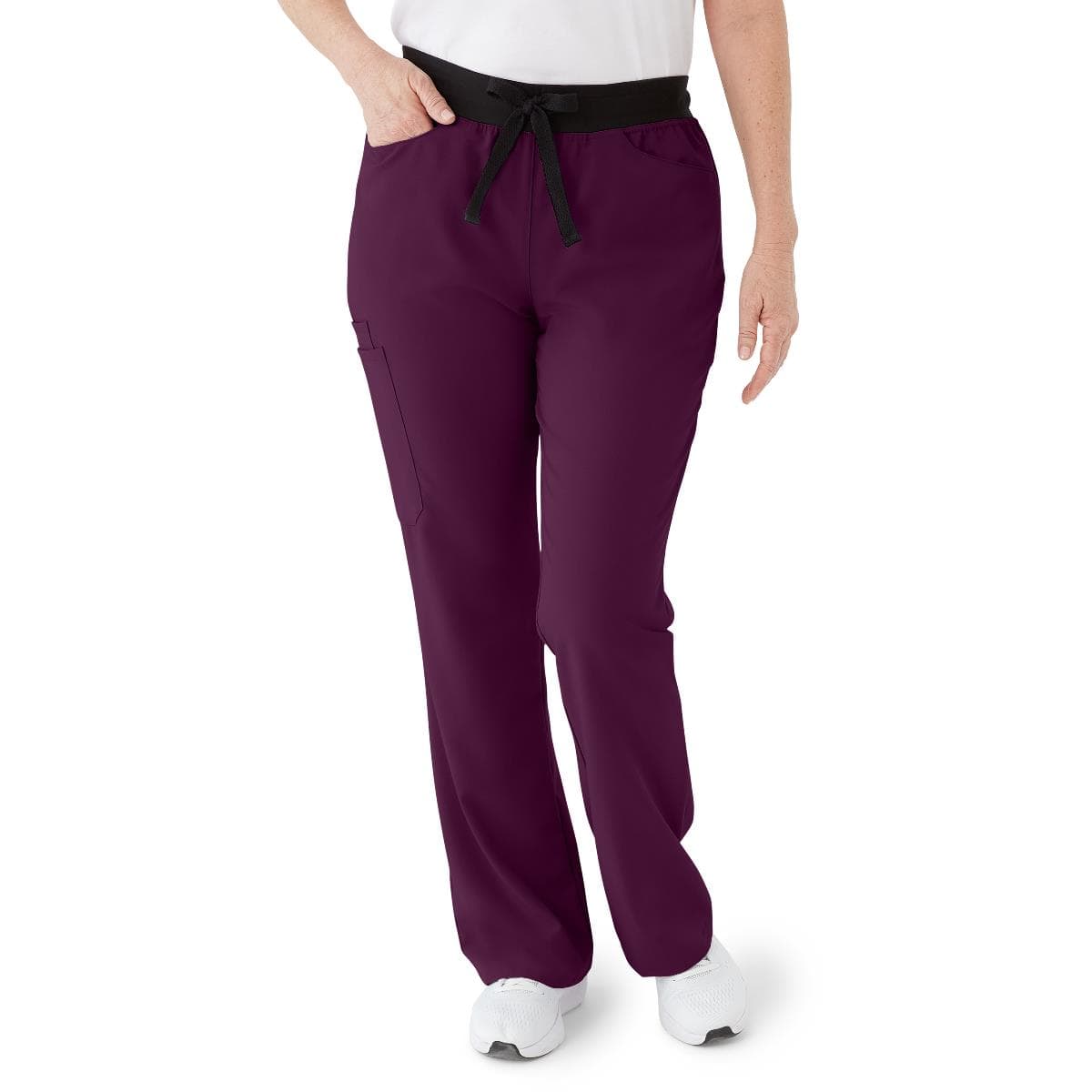 Medline Coastal AVE Women's Regular-Length Scrub Pant, Eggplant, 2XSmall - Image 1