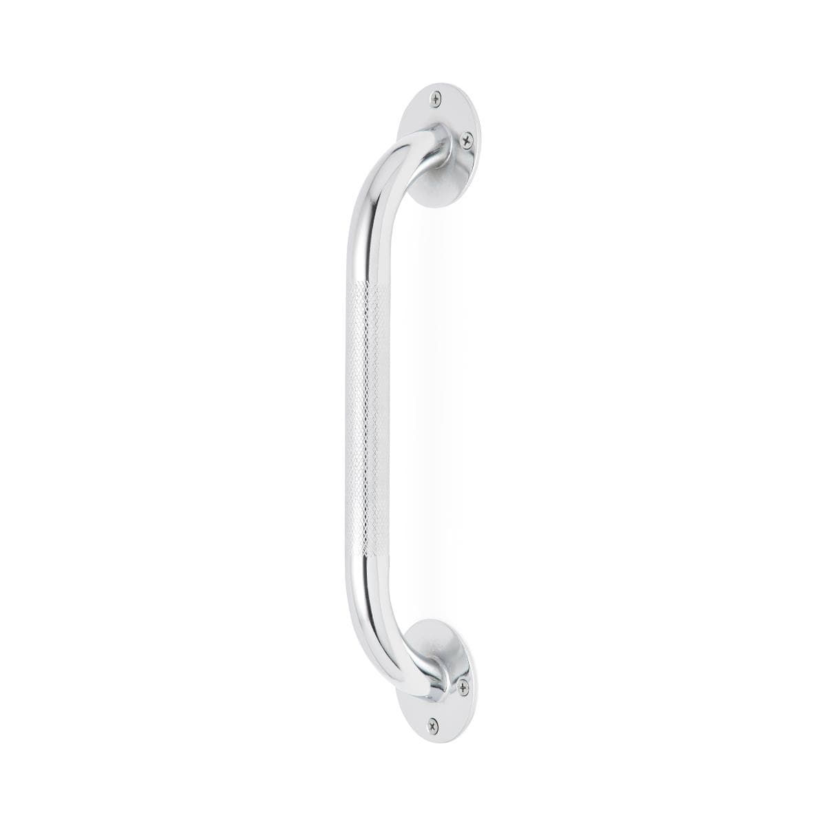 Medline Knurled Chrome Grab Bars, Grab Bar 12" Chrome - Image 1