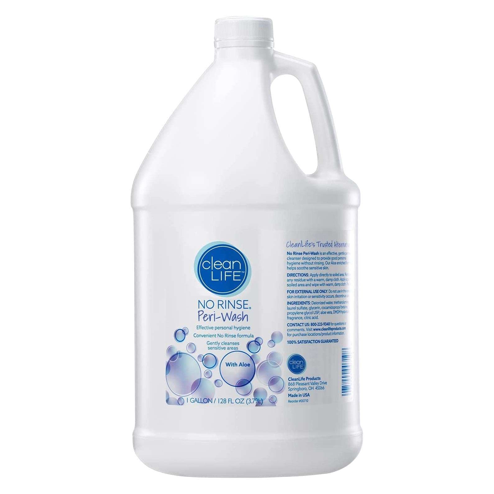 cleanLIFE No Rinse Peri-Wash, 1 Gallon - Image 1