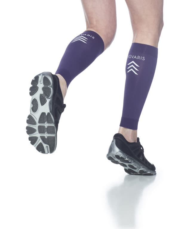 Sigvaris Traverse Performance Sleeve, 20-30 mmHg, Medium, Purple - Pair - Image 1