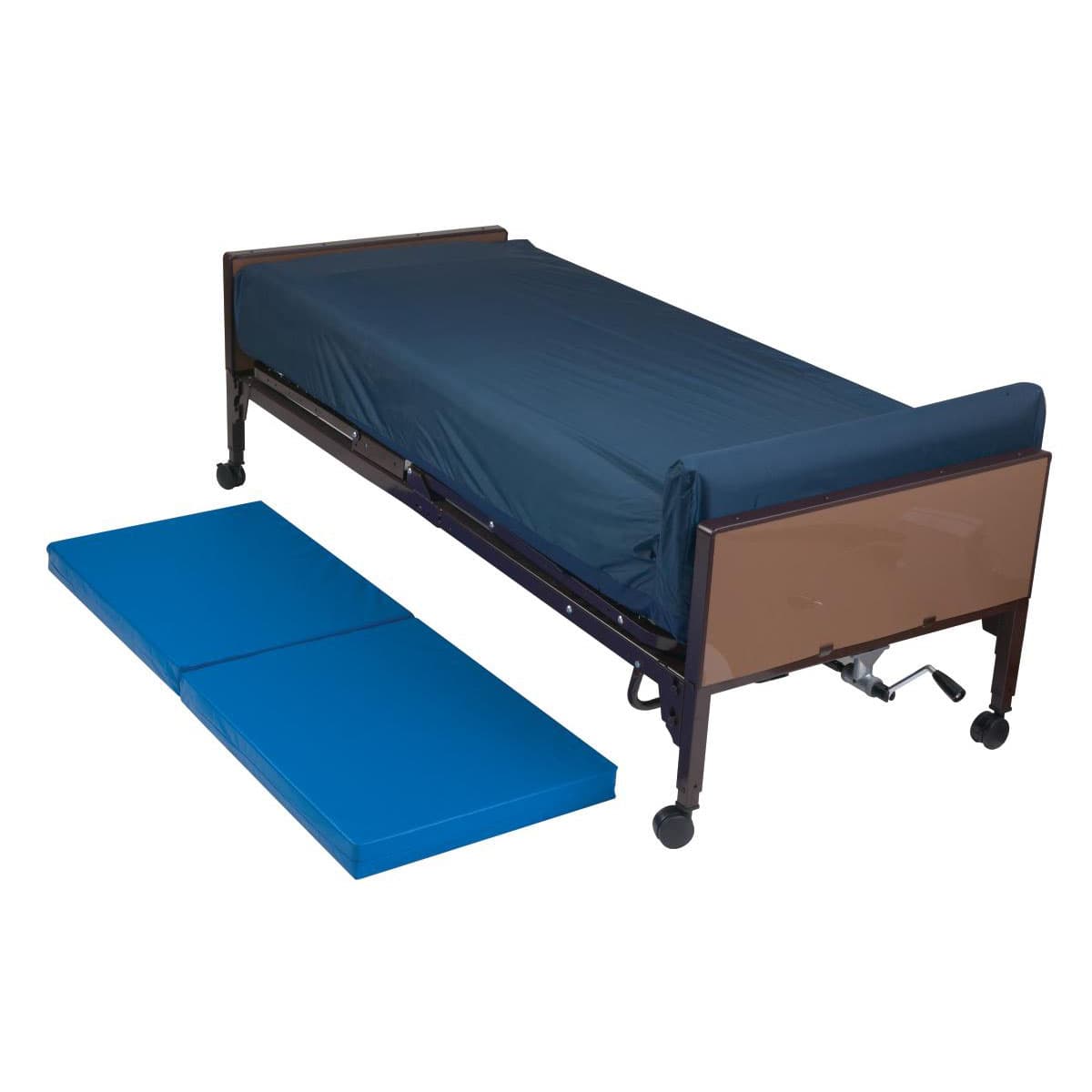 Medline Bi-Fold Vinyl Fall Mat, 24 x 66 x 2 Inch - Image 1