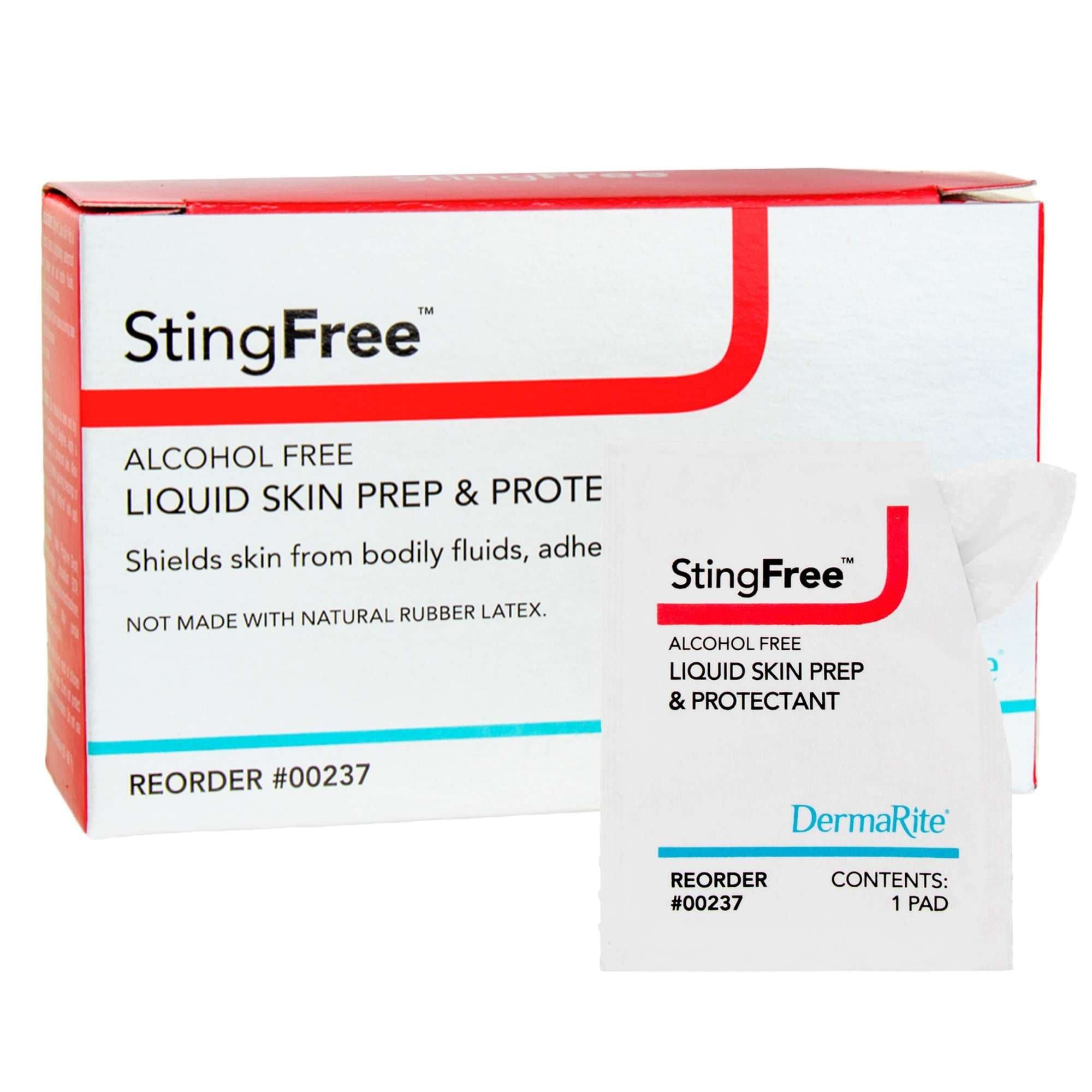 StingFree Alcohol-Free Liquid Skin Prep and Shield, Pad - Each - Image 1