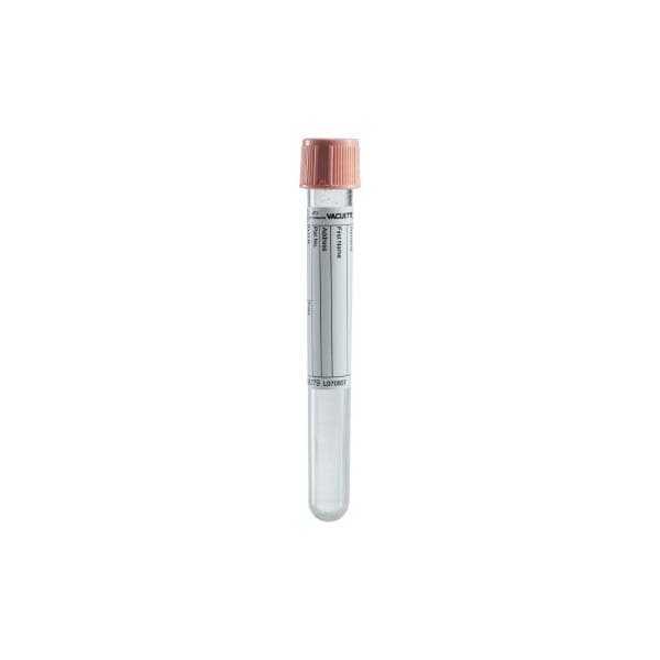 Vacuette Venous Blood Collection Tube, Pink, 6 mL - Case of 1200 - Image 1