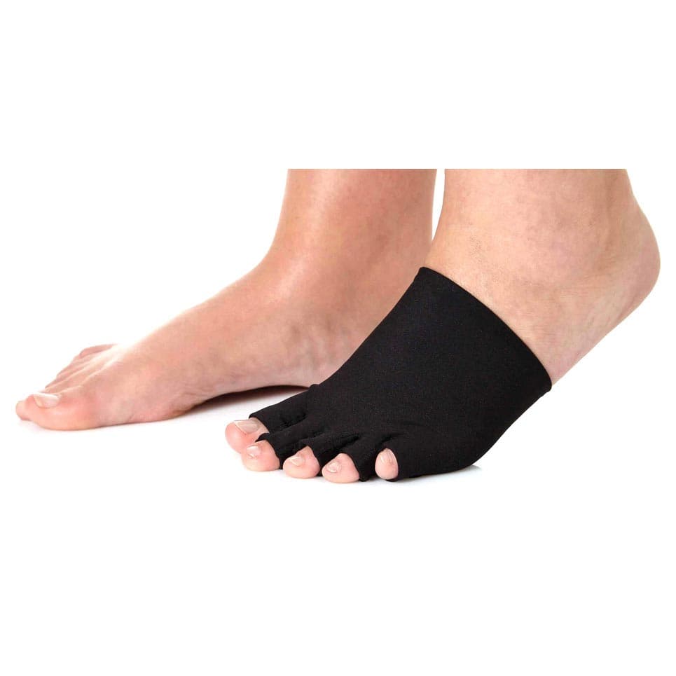 Farrow Microfine Toe Cap 20-30mmHg, Large, Black - Image 1