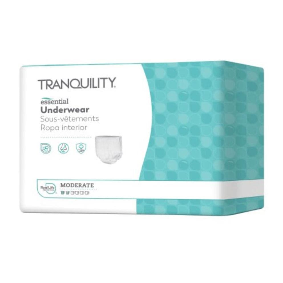Tranquility Essential Adult Absorbent Underwear, Extra Large - Package of 25 - Image 1