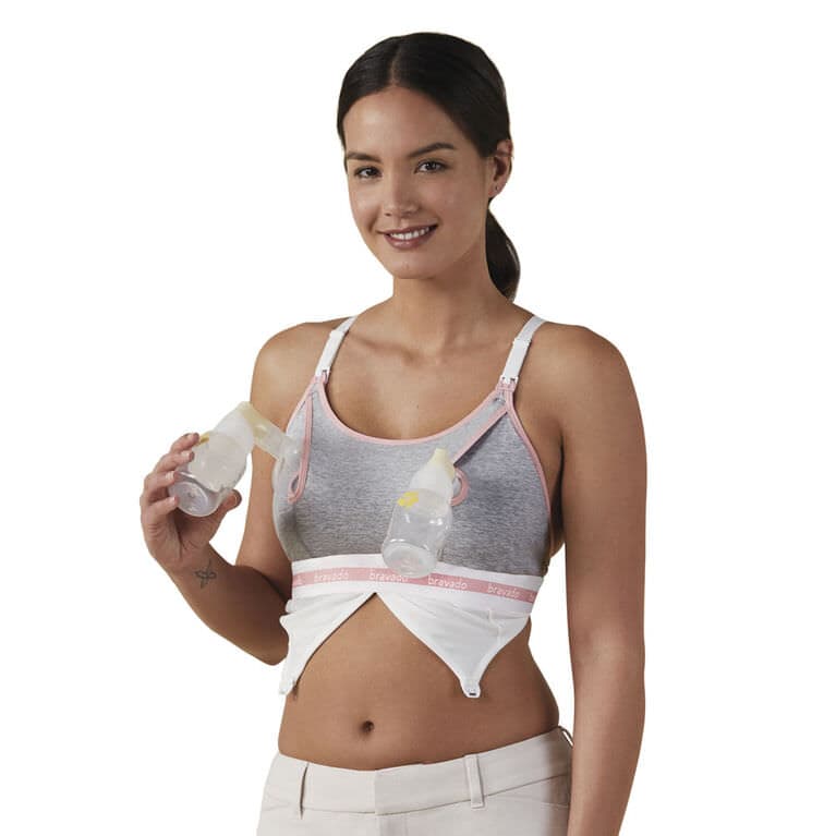 Bravado Clip and Pump Hands-Free Nursing Bra Accessory, Dove Heather - Image 2
