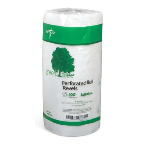 Medline Green Tree Perforated Paper Towel Roll - Image 1