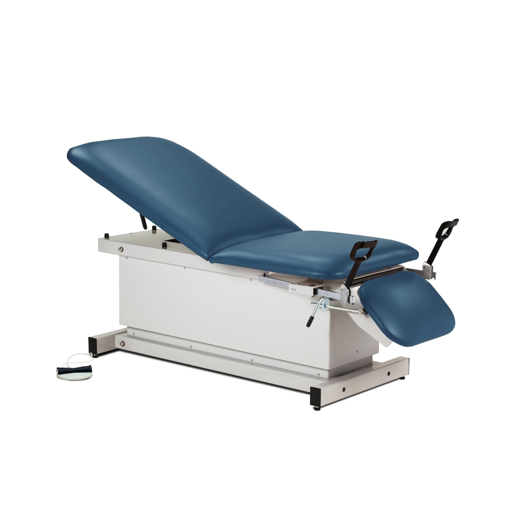Clinton shrouded, power table with stirrups, adjustable backrest and footrest - Image 7